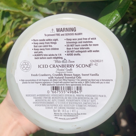 BBW Iced cranberry scone candle set - Picture 4 of 7